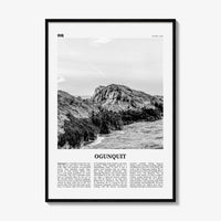 Ogunquit Print Black and White, Ogunquit Wall Art, Ogunquit Poster, Ogunquit Photo, Ogunquit Wall Décor, Maine, USA, United States