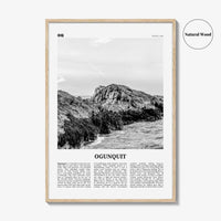 Ogunquit Print Black and White, Ogunquit Wall Art, Ogunquit Poster, Ogunquit Photo, Ogunquit Wall Décor, Maine, USA, United States