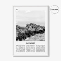 Ogunquit Print Black and White, Ogunquit Wall Art, Ogunquit Poster, Ogunquit Photo, Ogunquit Wall Décor, Maine, USA, United States