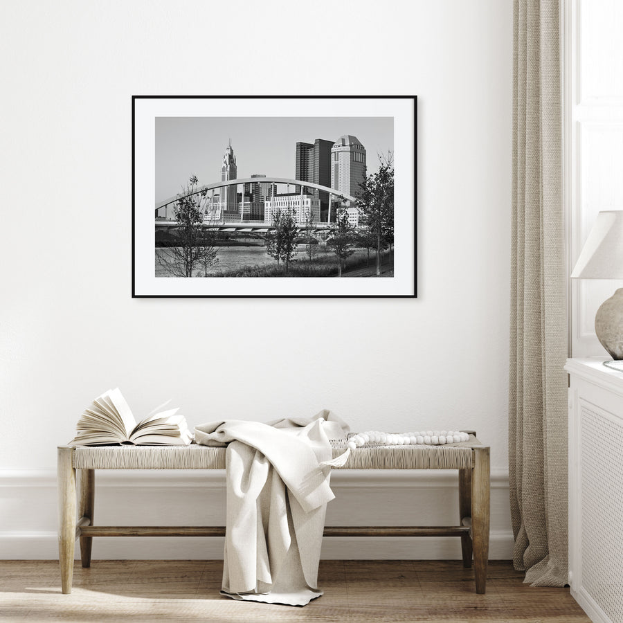 Ohio Landscape B&W Poster