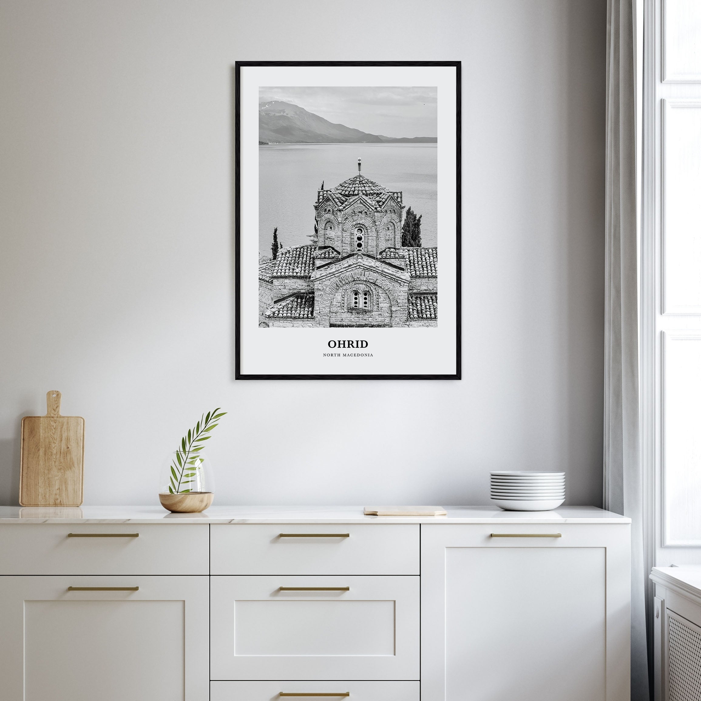 Ohrid Portrait B&W Poster