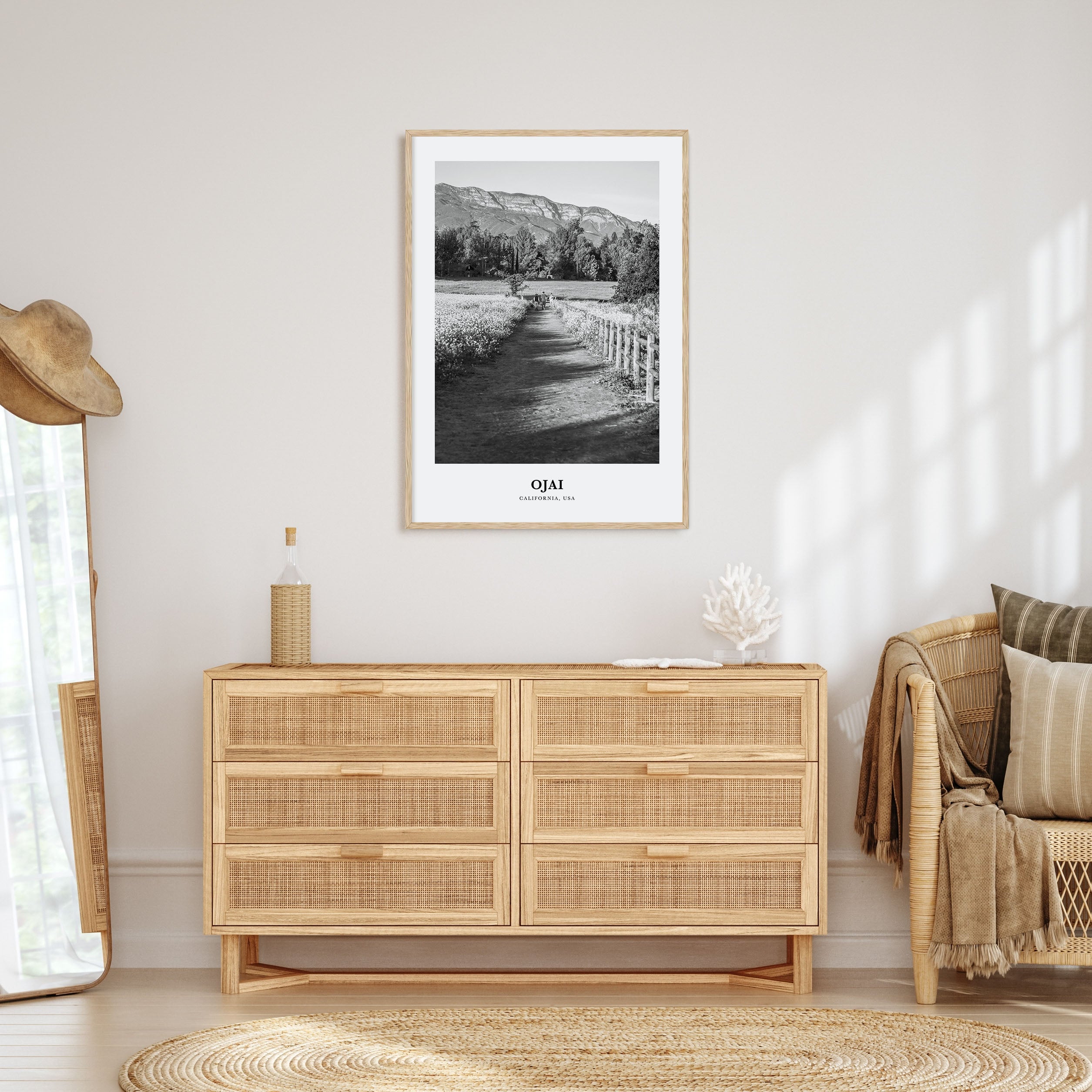 Ojai Portrait B&W Poster