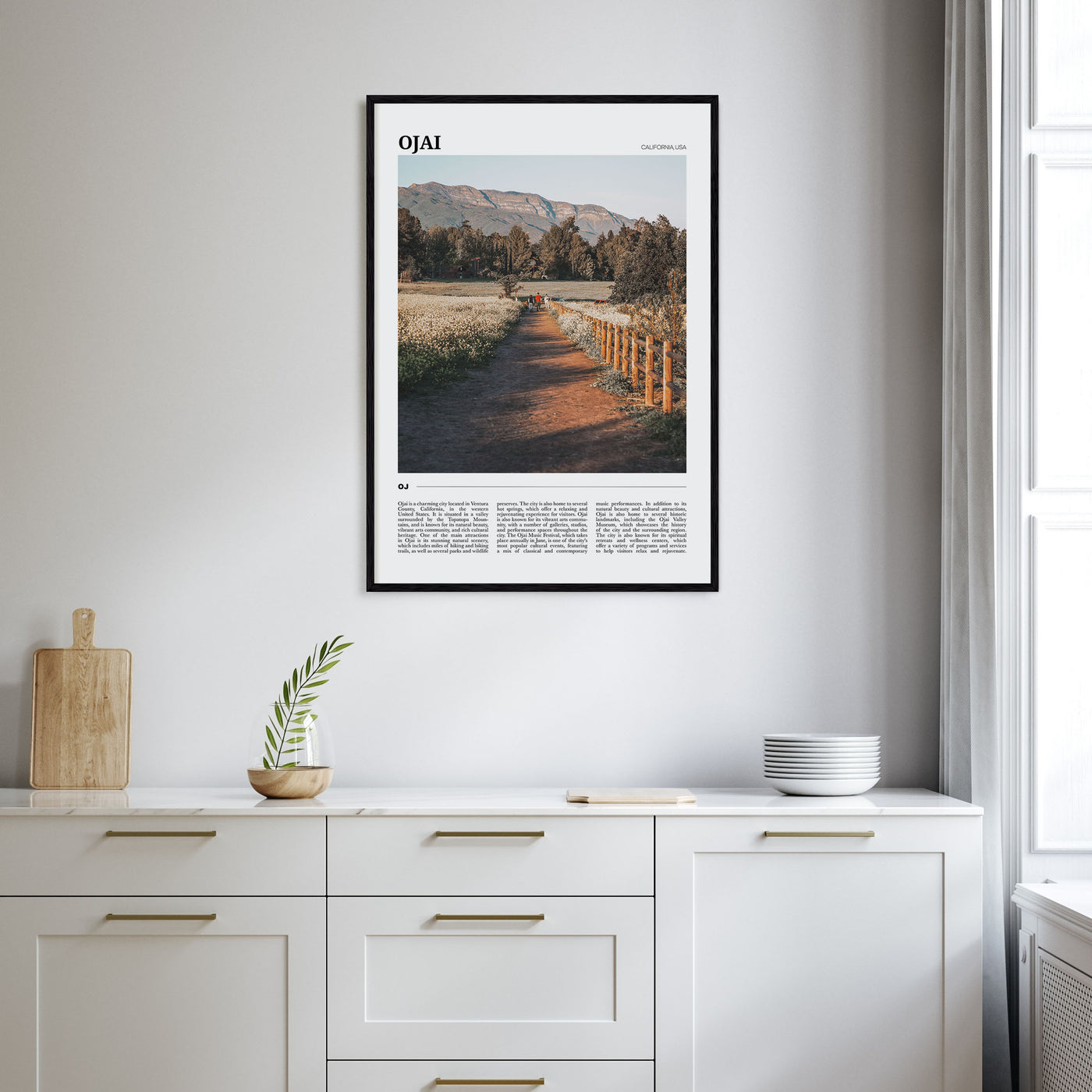Ojai Travel Color Poster