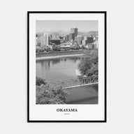 Okayama Portrait B&W Poster