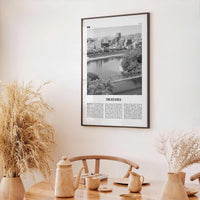Okayama Print Black and White, Okayama Wall Art, Okayama Poster, Okayama Photo, Okayama Wall Décor, Okayama Map, Japan