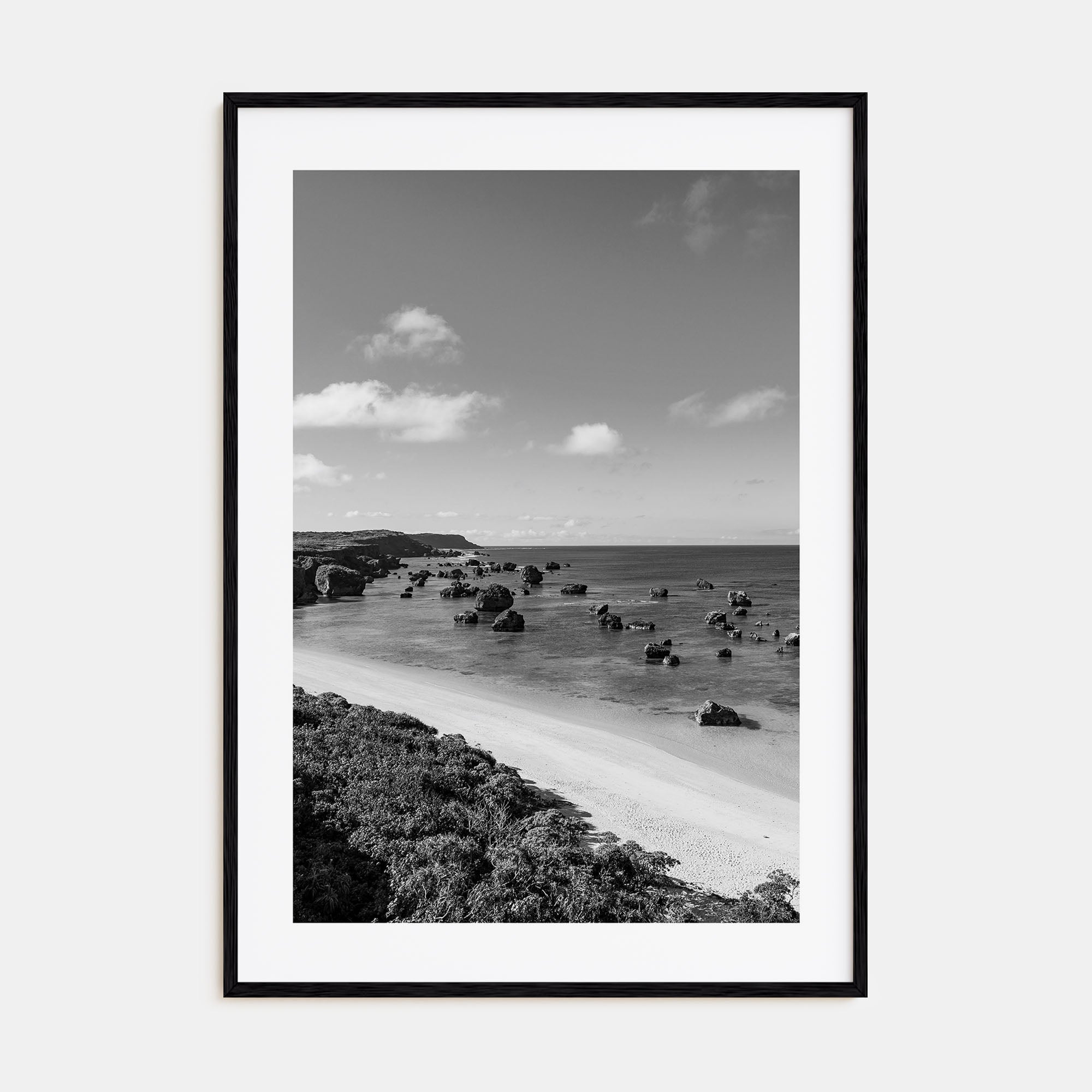 Okinawa Photo B&W Poster