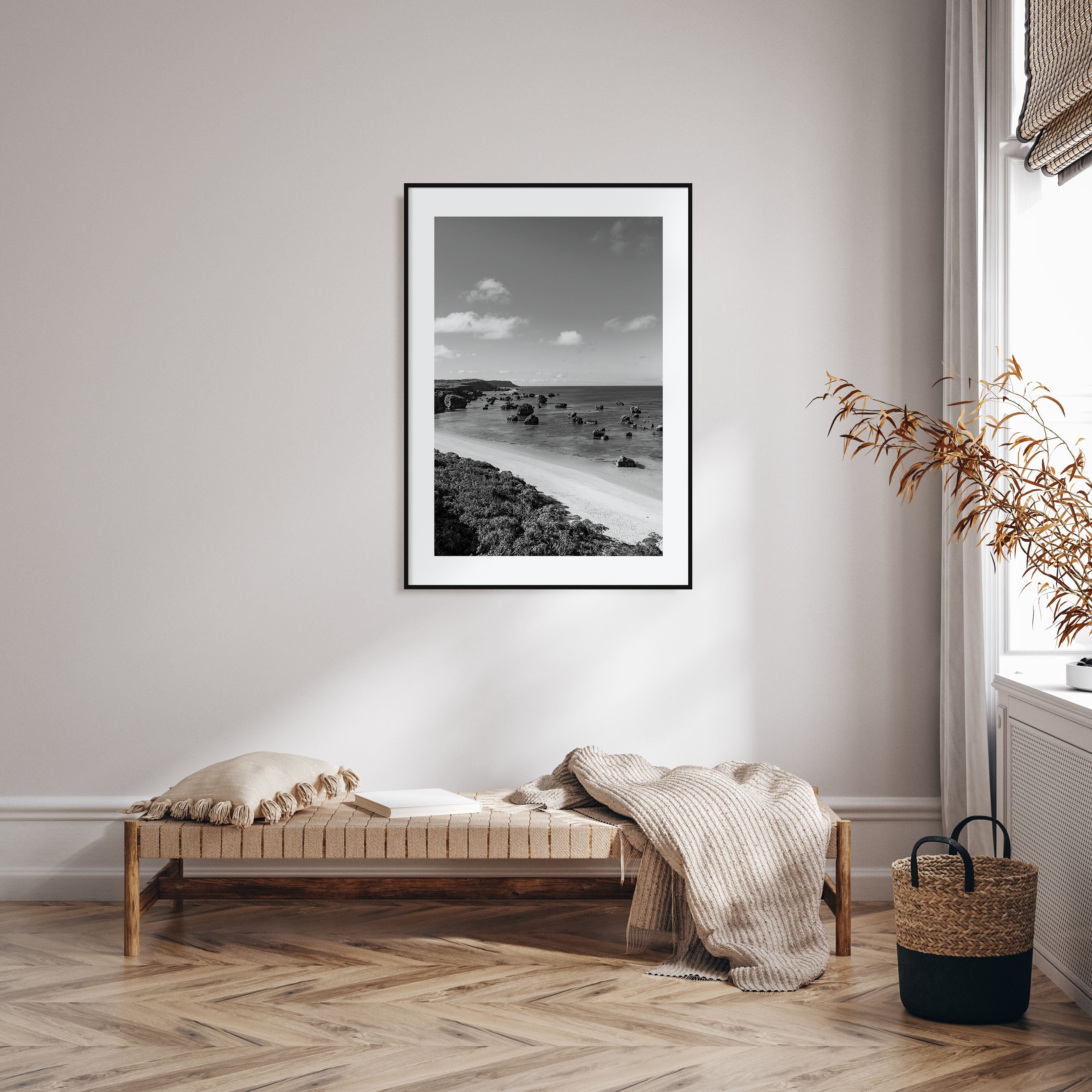 Okinawa Photo B&W Poster