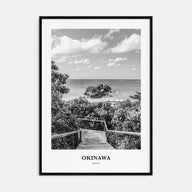 Okinawa Portrait B&W Poster