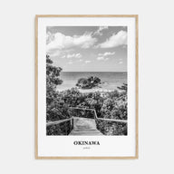 Okinawa Portrait B&W Poster