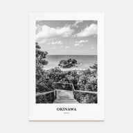 Okinawa Portrait B&W Poster
