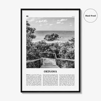 Okinawa Print Black and White, Okinawa Island Wall Art, Okinawa Island Poster, Okinawa Island Photo, Okinawa Island Wall Décor, Japan