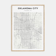 Oklahoma City Map Portrait Poster