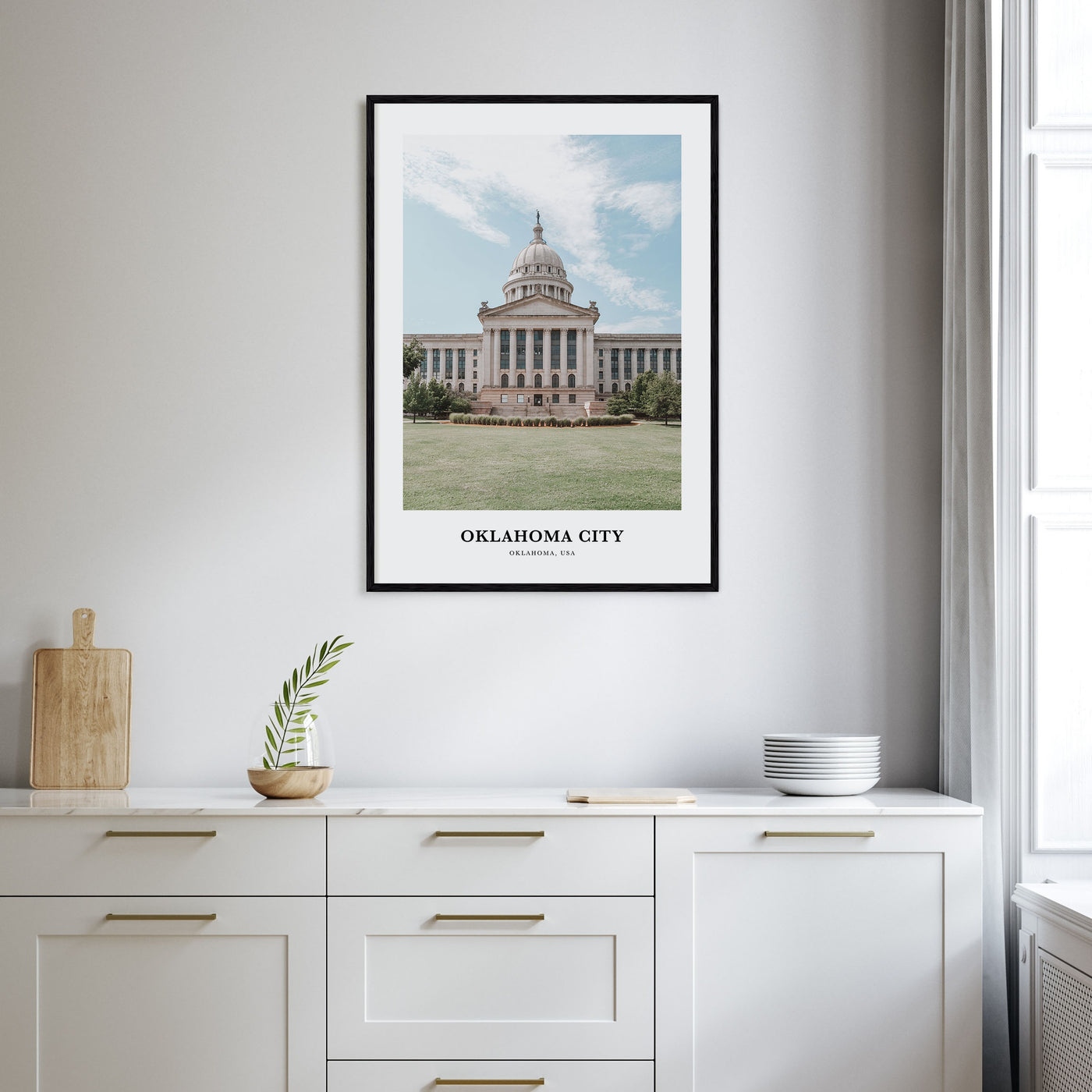 Oklahoma City Portrait Color No 2 Poster