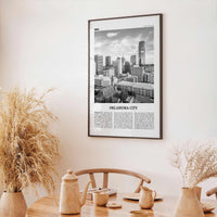 Oklahoma City Print Black and White No 1, Oklahoma City Wall Art, Oklahoma City Poster, Oklahoma City Photo, USA, United States, America