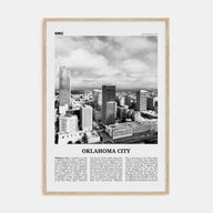 Oklahoma City Travel B&W No 2 Poster