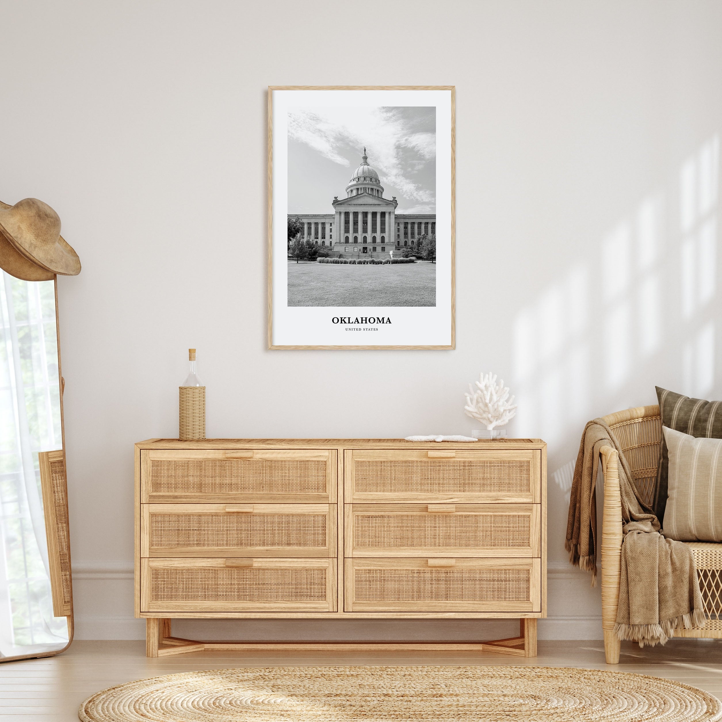 Oklahoma Portrait B&W No 1 Poster