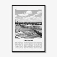 Oklahoma Print Black and White No 1, Oklahoma Wall Art, Oklahoma Poster, Oklahoma Photo, Oklahoma Wall Decor, USA, United States