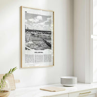 Oklahoma Print Black and White No 1, Oklahoma Wall Art, Oklahoma Poster, Oklahoma Photo, Oklahoma Wall Decor, USA, United States