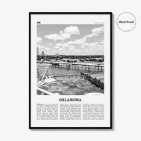 Oklahoma Print Black and White No 1, Oklahoma Wall Art, Oklahoma Poster, Oklahoma Photo, Oklahoma Wall Decor, USA, United States