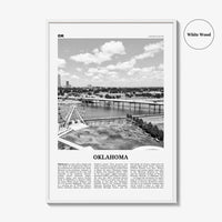Oklahoma Print Black and White No 1, Oklahoma Wall Art, Oklahoma Poster, Oklahoma Photo, Oklahoma Wall Decor, USA, United States