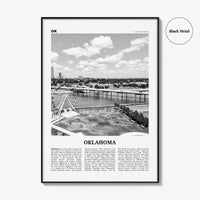 Oklahoma Print Black and White No 1, Oklahoma Wall Art, Oklahoma Poster, Oklahoma Photo, Oklahoma Wall Decor, USA, United States