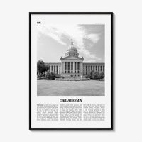 Oklahoma Print Black and White No 4, Oklahoma Wall Art, Oklahoma Poster, Oklahoma Photo, Oklahoma Wall Decor, USA, United States, America