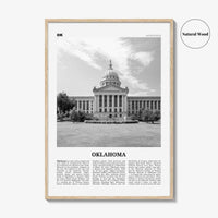 Oklahoma Print Black and White No 4, Oklahoma Wall Art, Oklahoma Poster, Oklahoma Photo, Oklahoma Wall Decor, USA, United States, America