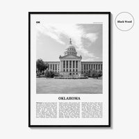 Oklahoma Print Black and White No 4, Oklahoma Wall Art, Oklahoma Poster, Oklahoma Photo, Oklahoma Wall Decor, USA, United States, America