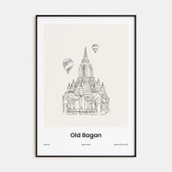 Old Bagan Drawn Poster