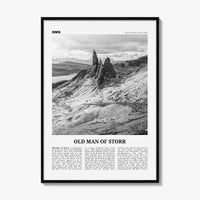Old Man of Storr Print Black and White, Old Man of Storr Wall Art, Old Man of Storr Poster, Old Man of Storr Photo, Old Man of Storr Décor
