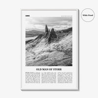 Old Man of Storr Print Black and White, Old Man of Storr Wall Art, Old Man of Storr Poster, Old Man of Storr Photo, Old Man of Storr Décor