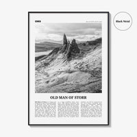 Old Man of Storr Print Black and White, Old Man of Storr Wall Art, Old Man of Storr Poster, Old Man of Storr Photo, Old Man of Storr Décor