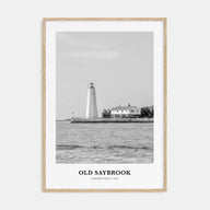 Old Saybrook Portrait B&W Poster