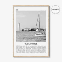 Old Saybrook Print Black and White, Old Saybrook Wall Art, Old Saybrook Poster, Old Saybrook Photo, Old Saybrook Wall Décor, Connecticut USA