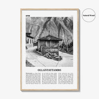 Ollantaytambo Print Black and White, Ollantaytambo Wall Art, Ollantaytambo Poster, Ollantaytambo Photo, Ollantaytambo Wall Décor, Peru