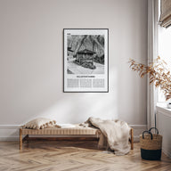 Ollantaytambo Travel B&W Poster