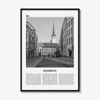 Olomouc Print Black and White, Olomouc Wall Art, Olomouc Poster, Olomouc Photo, Olomouc Wall Décor, Olomouc Map, Czech Republic