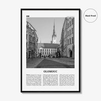 Olomouc Print Black and White, Olomouc Wall Art, Olomouc Poster, Olomouc Photo, Olomouc Wall Décor, Olomouc Map, Czech Republic