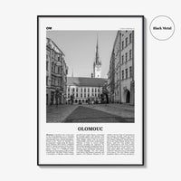 Olomouc Print Black and White, Olomouc Wall Art, Olomouc Poster, Olomouc Photo, Olomouc Wall Décor, Olomouc Map, Czech Republic