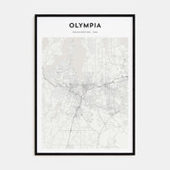 Olympia Map Portrait Poster