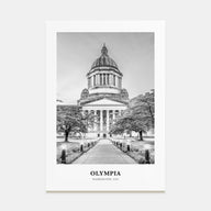 Olympia Portrait B&W No 1 Poster