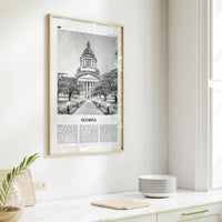 Olympia Print Black and White No 1, Olympia Wall Art, Olympia Poster, Olympia Photo, Olympia Wall Décor, Washington State, USA
