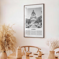 Olympia Print Black and White No 1, Olympia Wall Art, Olympia Poster, Olympia Photo, Olympia Wall Décor, Washington State, USA
