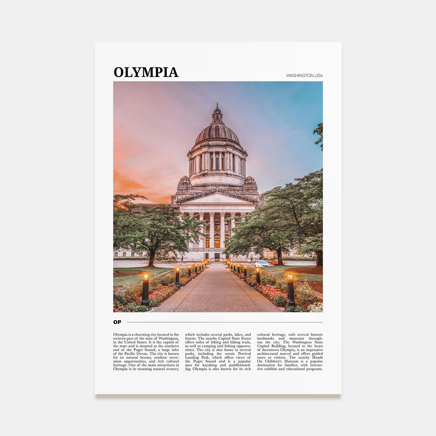 Olympia Travel Color Poster