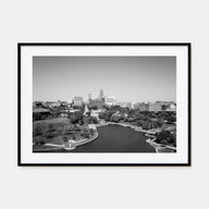 Omaha Landscape B&W Poster