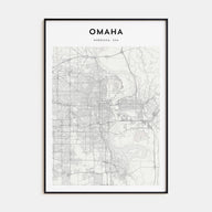 Omaha Map Portrait Poster
