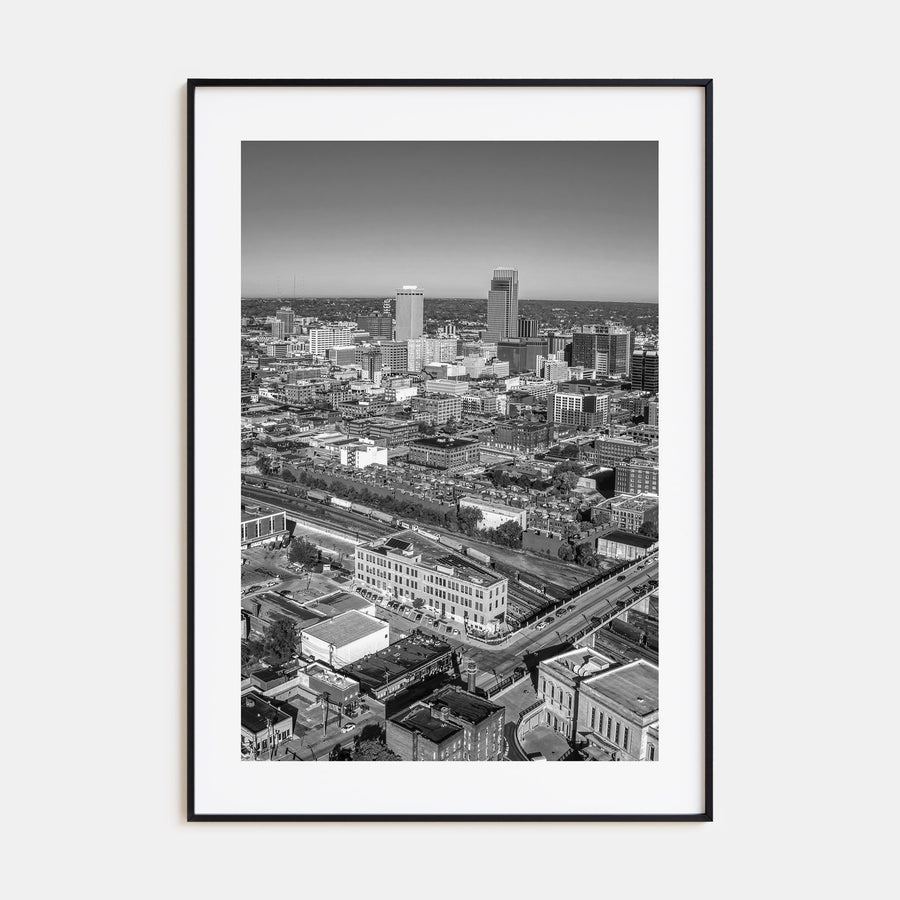 Omaha Photo B&W Poster