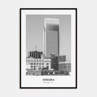 Omaha Portrait B&W No 1 Poster