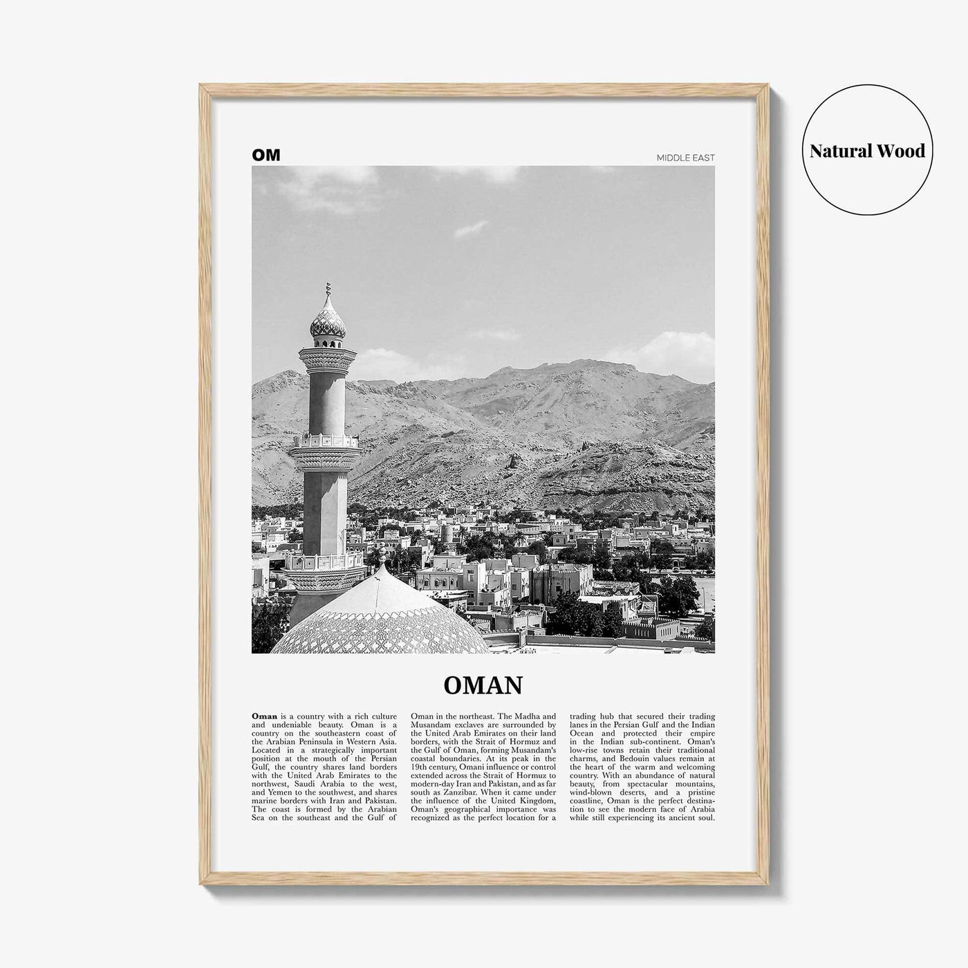 Oman Print Black and White, Oman Wall Art, Oman Poster, Oman Photo, Oman Wall Decor, ʻUmān, Muscat, Persian, Middle East