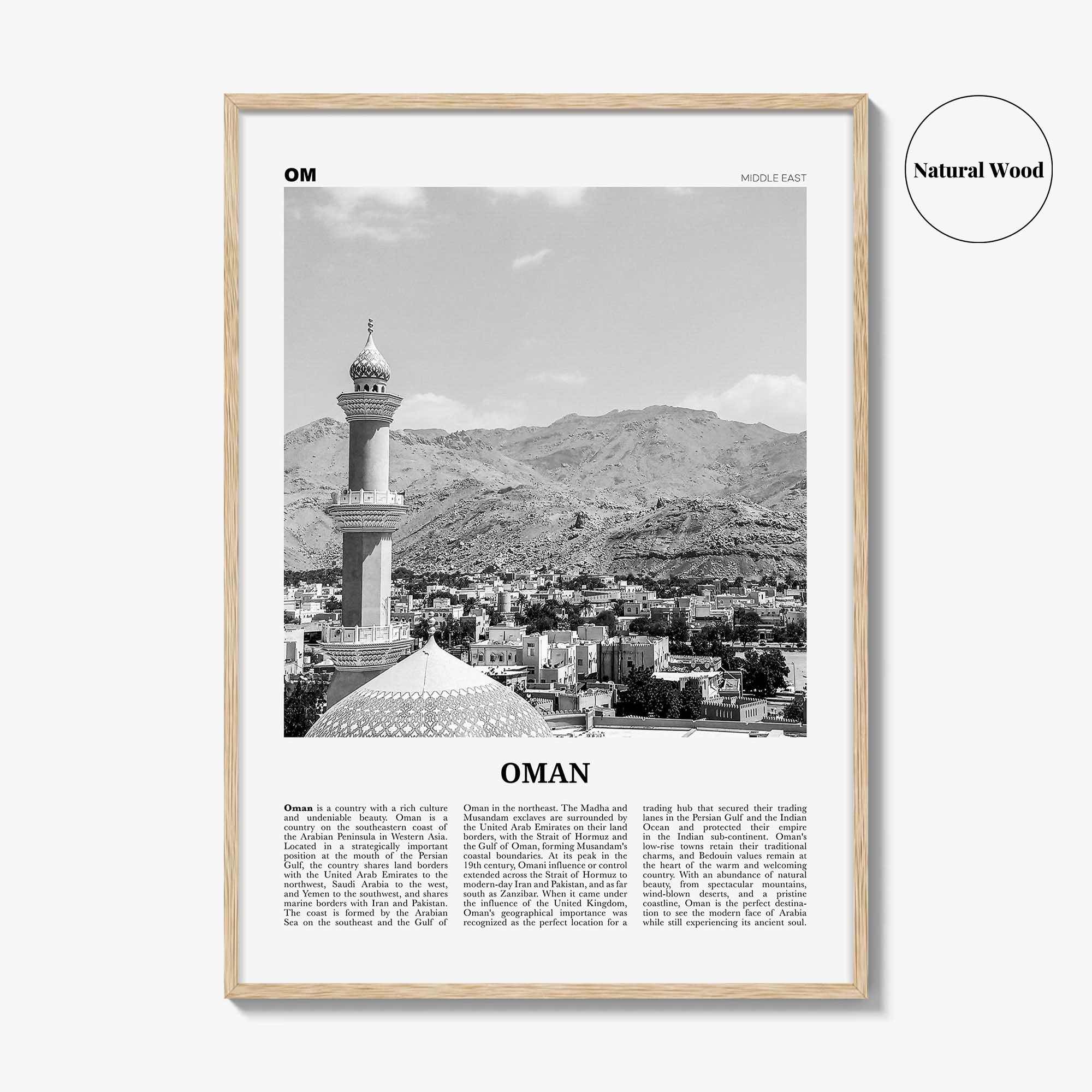 Oman Print Black and White, Oman Wall Art, Oman Poster, Oman Photo, Oman Wall Decor, ʻUmān, Muscat, Persian, Middle East